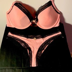Hot Pink Bra and Panty Set